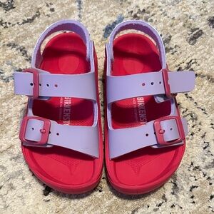 Birkenstock Kids Sandals - Red and Lavender